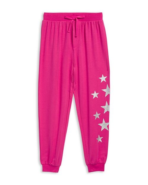 

Спортивные штаны Supersoft с блестящими звездами для девочек – Big Kid Splendid, цвет Pink