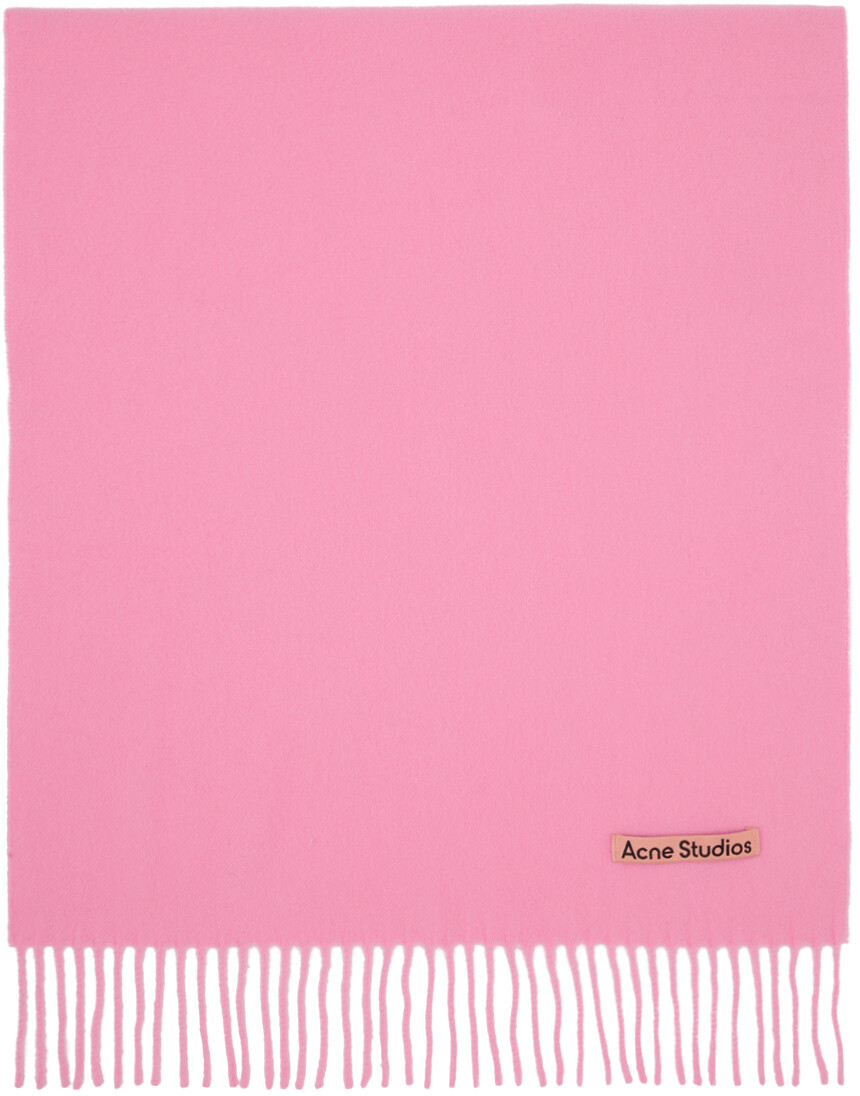 

Розовый узкий шарф Bubble Acne Studios