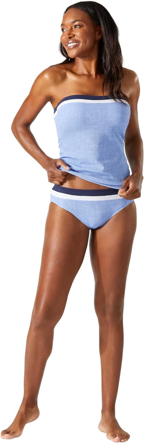 

Топ Bandini в стиле колор-блок Island Cays Tommy Bahama, цвет Blue Monday Heather