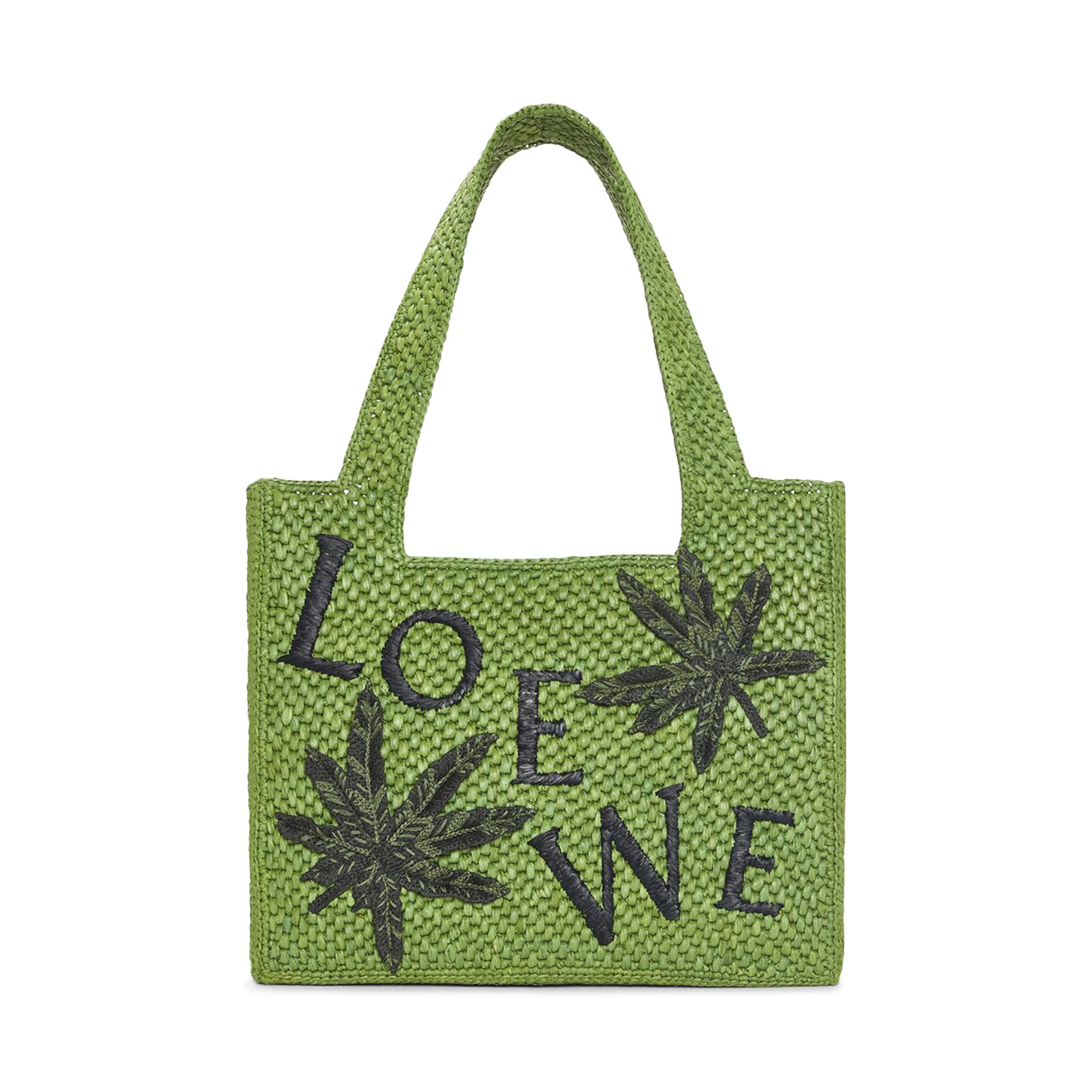 

Сумка-тоут Loewe Leaf Font, зеленая