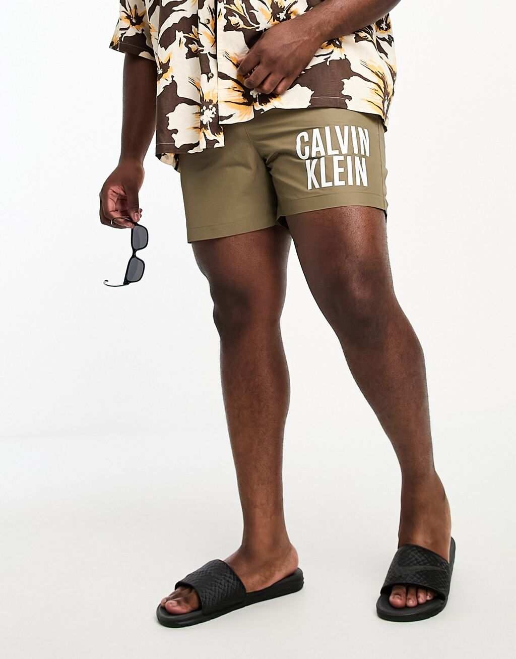 

Черные шорты для плавания Calvin Klein Big & Tall