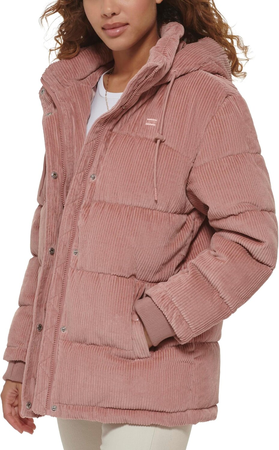 

Супер Пузырьковый Пуховик Levi's, цвет Pale Mauve