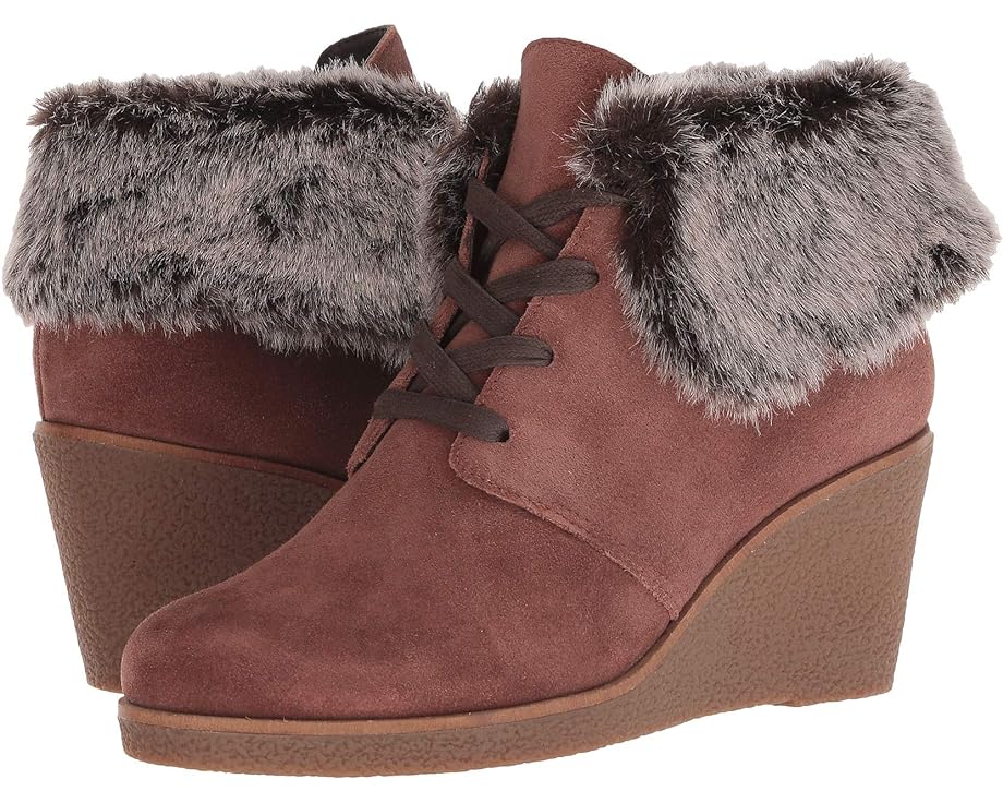 Ботинки Cole Haan Coralie Wedge Bootie, цвет Cherry Mahagony Waterproof Suede