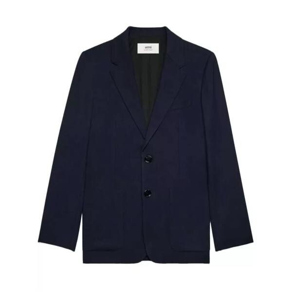 

Куртка tailored single-breasted navy blue blazer Ami Paris, черный