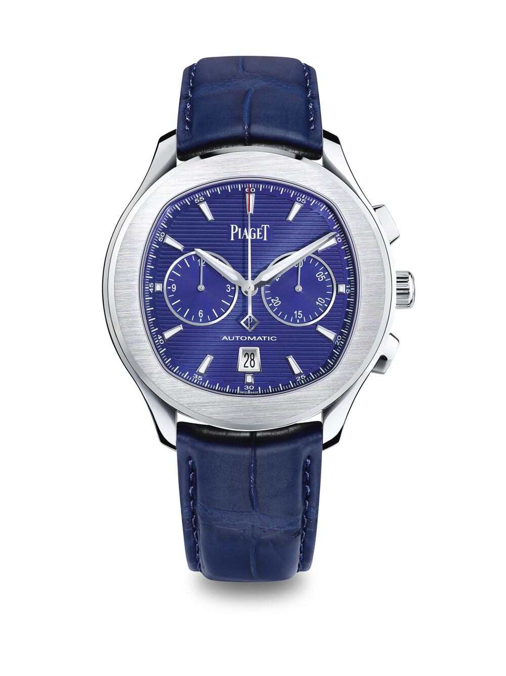 

Часы Polo S с хронографом и ремешком из кожи аллигатора Piaget, зеленый