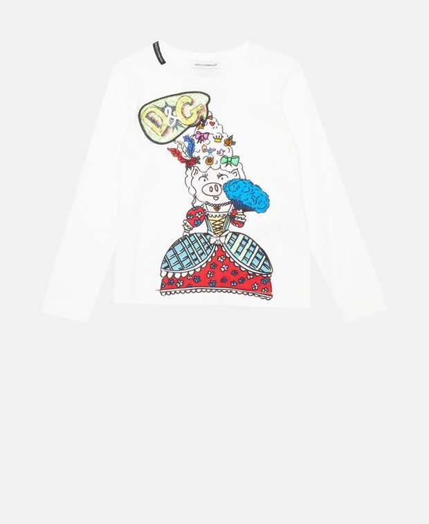 

Топ с длинными рукавами Dolce & Gabbana, белый