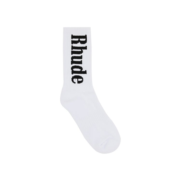 

Носки Rhude Logo Sock, цвет White/Black