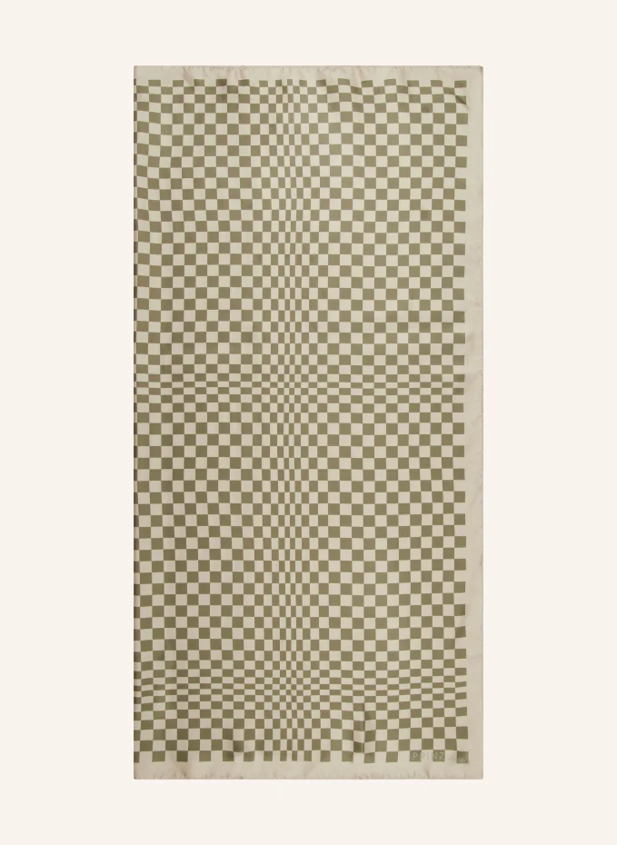 Шелковый шарф иллюзия Prinz Berlin, зеленый