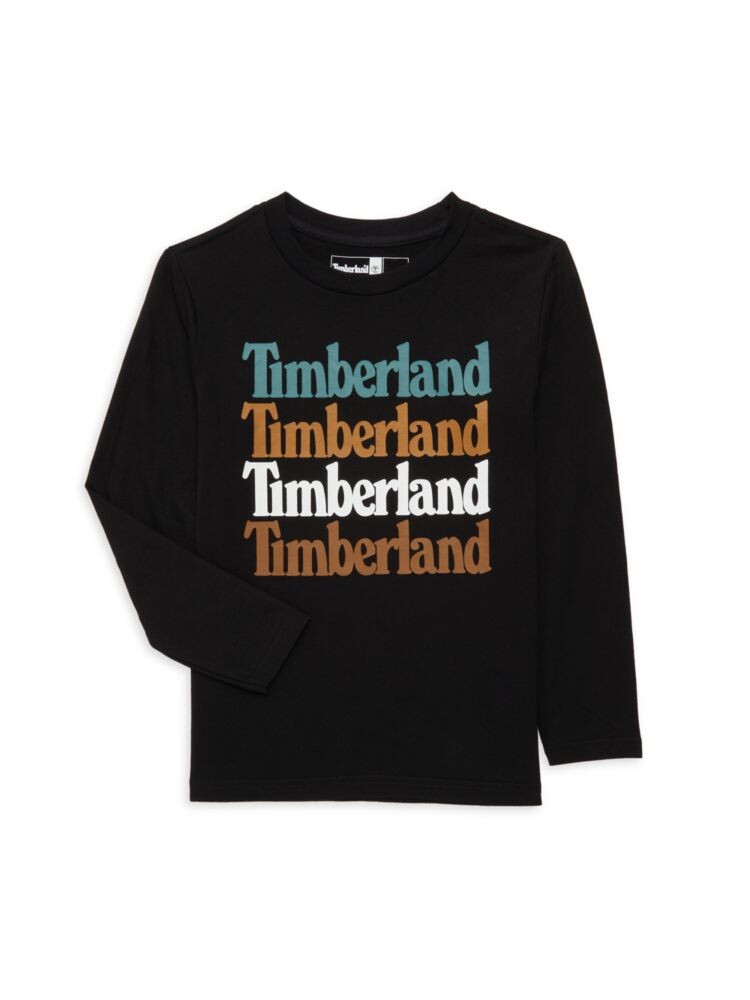 

Футболка с логотипом для мальчиков Timberland, черный