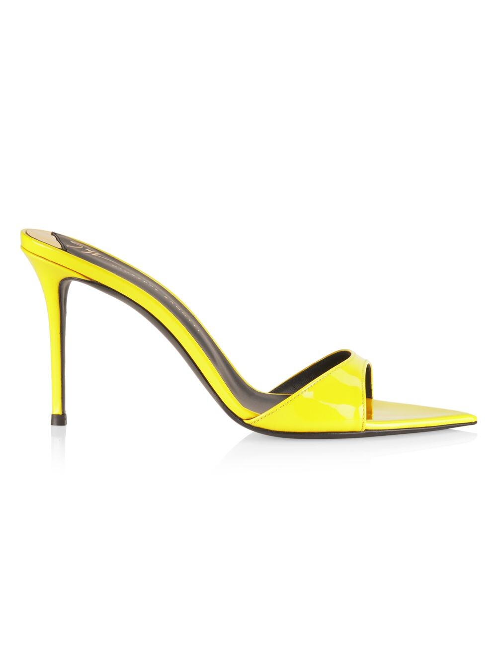 

Мюли из лакированной кожи Intrigo Giuseppe Zanotti, желтый
