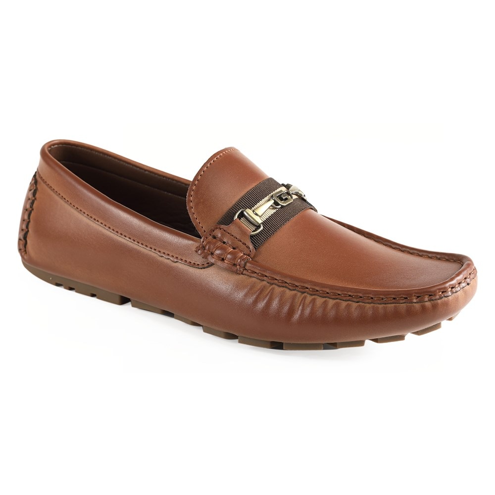 

Мужские лоферы Aarav Moc Toe Guess, цвет cognac