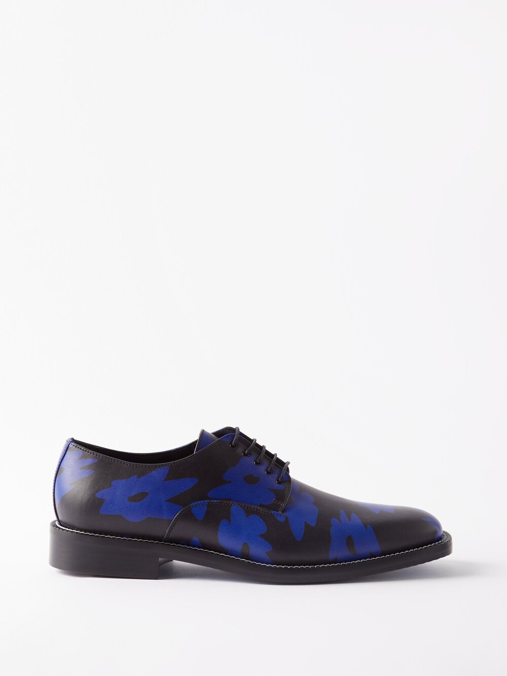 

Кожаные туфли дерби erno с цветочным принтом Paul Smith, черный