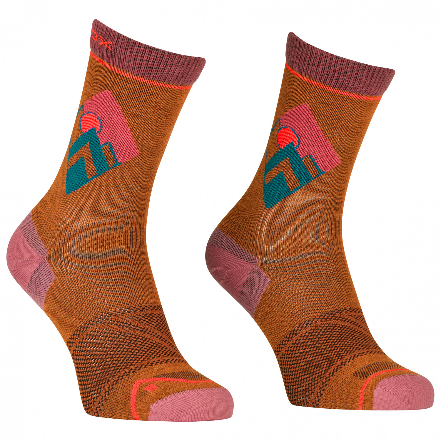 Носки из мериноса Ortovox Women's Alpine Light Comp Mid Socks, цвет Bristle Brown