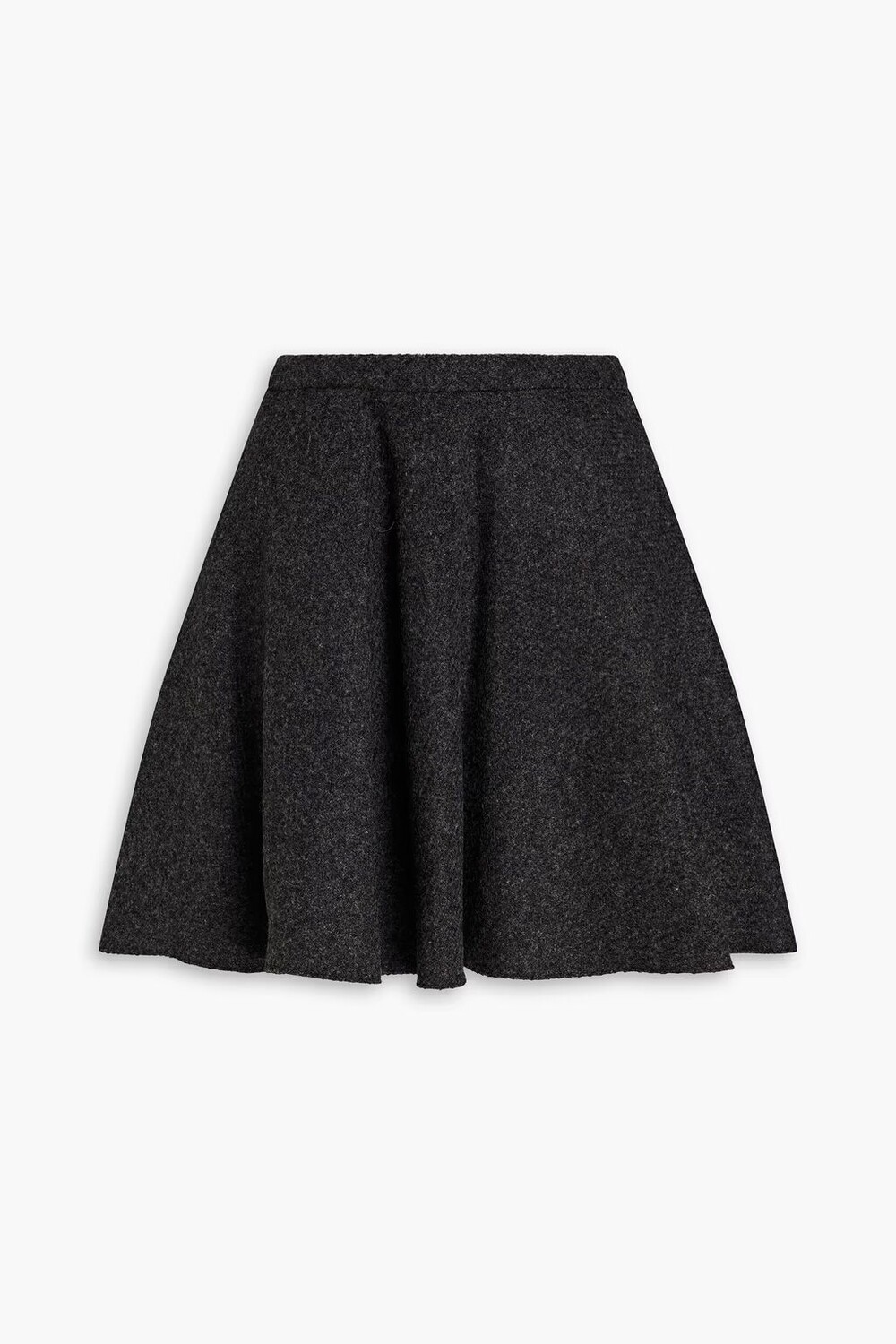 

Мини-юбка из ворсованной шерсти с начесом Redvalentino, темно-серый