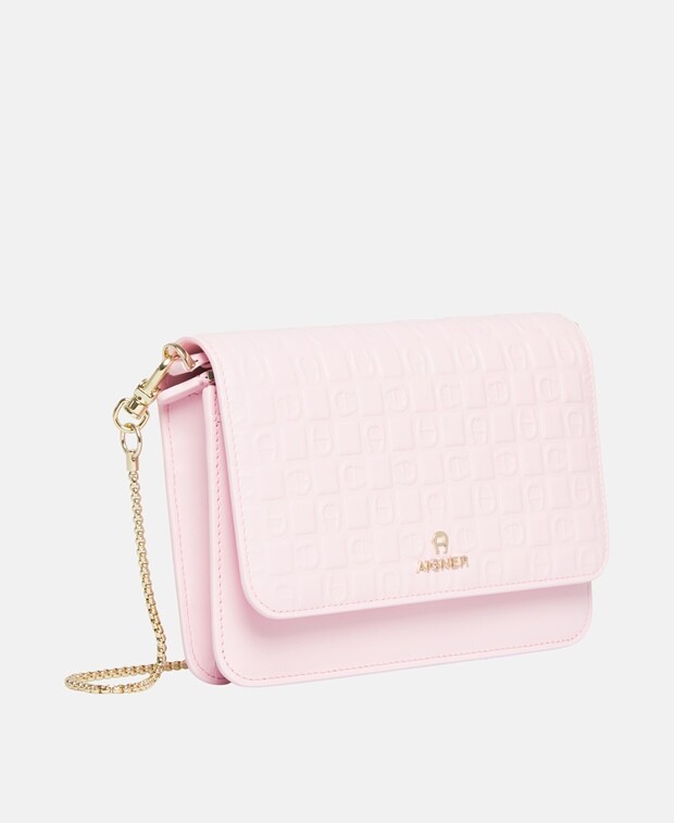 

Кожаная сумка через плечо Aigner, античный розовый
