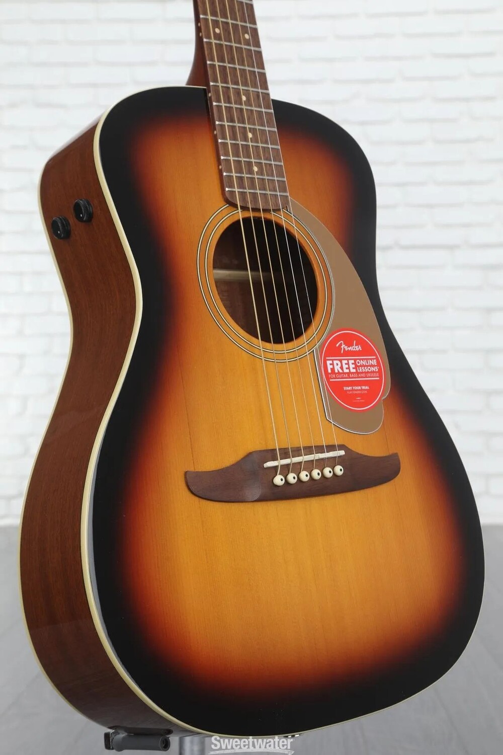 

Новая акусто-электрическая гитара Fender Malibu Player — Sunburst