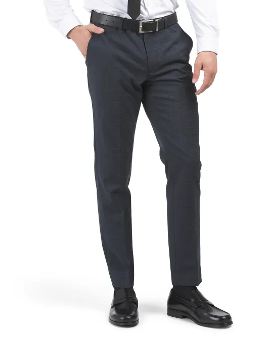 

Полушерстяной костюм в мини-клетку с отдельными брюками Original Penguin, синий