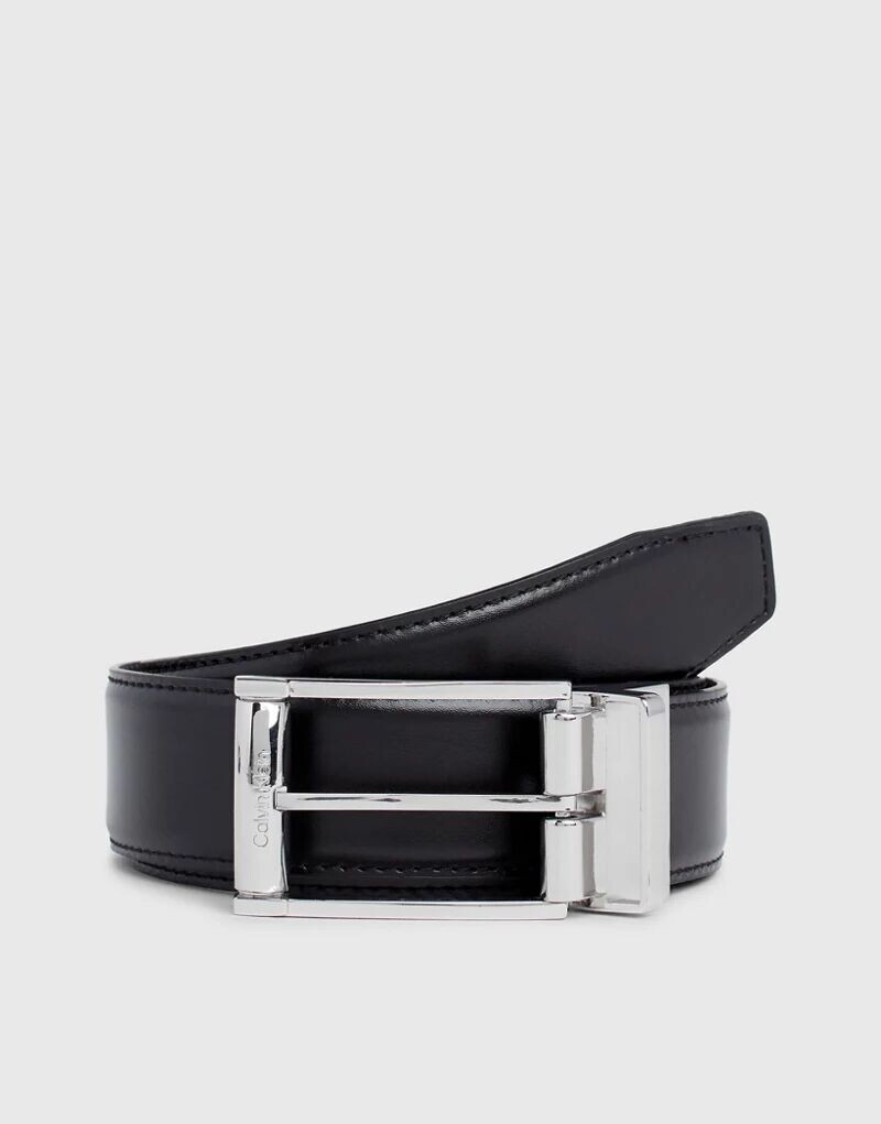 

Кожаный ремень Calvin Klein цвета Ck Black Smooth