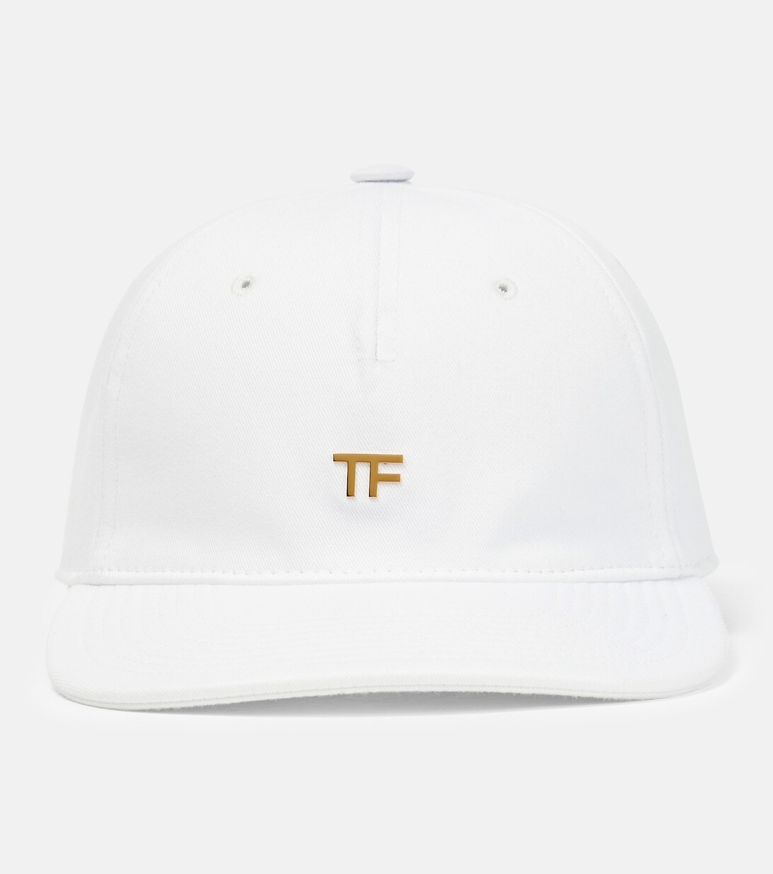 

Бейсболка из хлопковой парусины с логотипом Tom Ford, белый