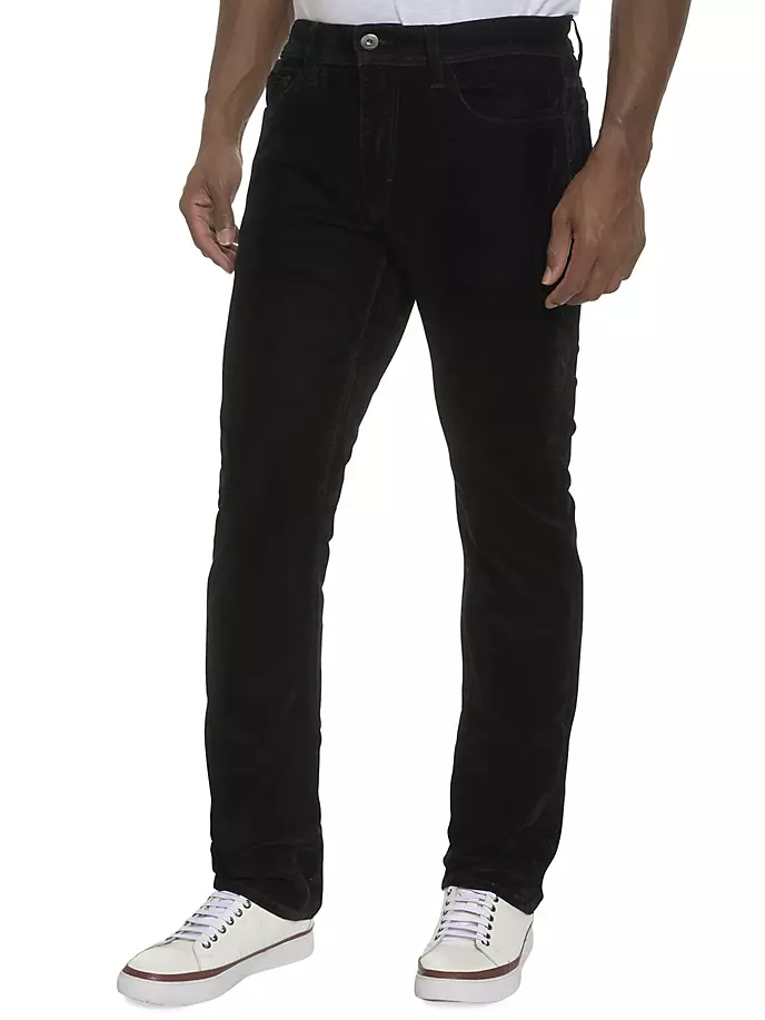 

Небесные бархатные штаны Robert Graham, черный