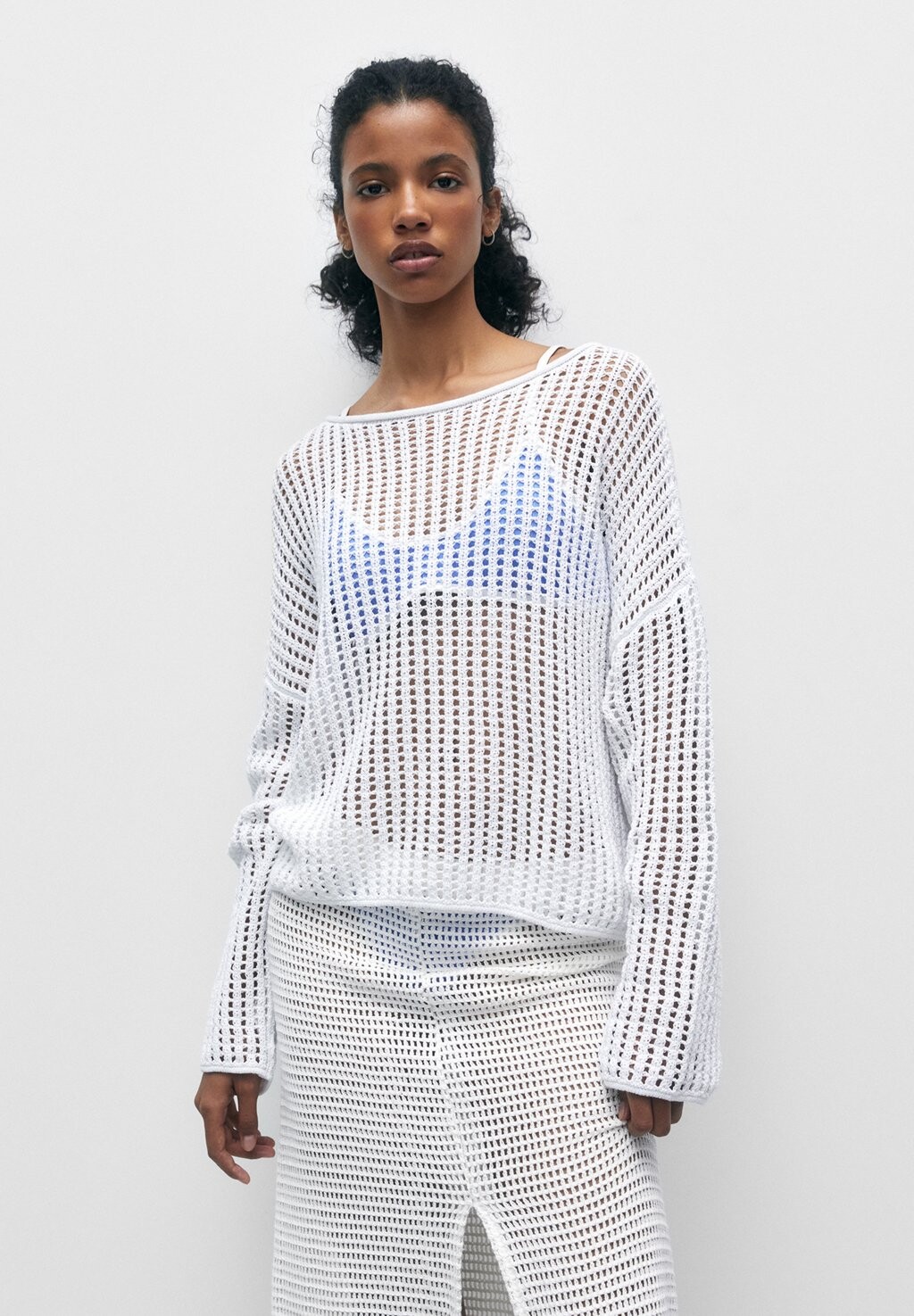 

Свитер PULL&BEAR, белый