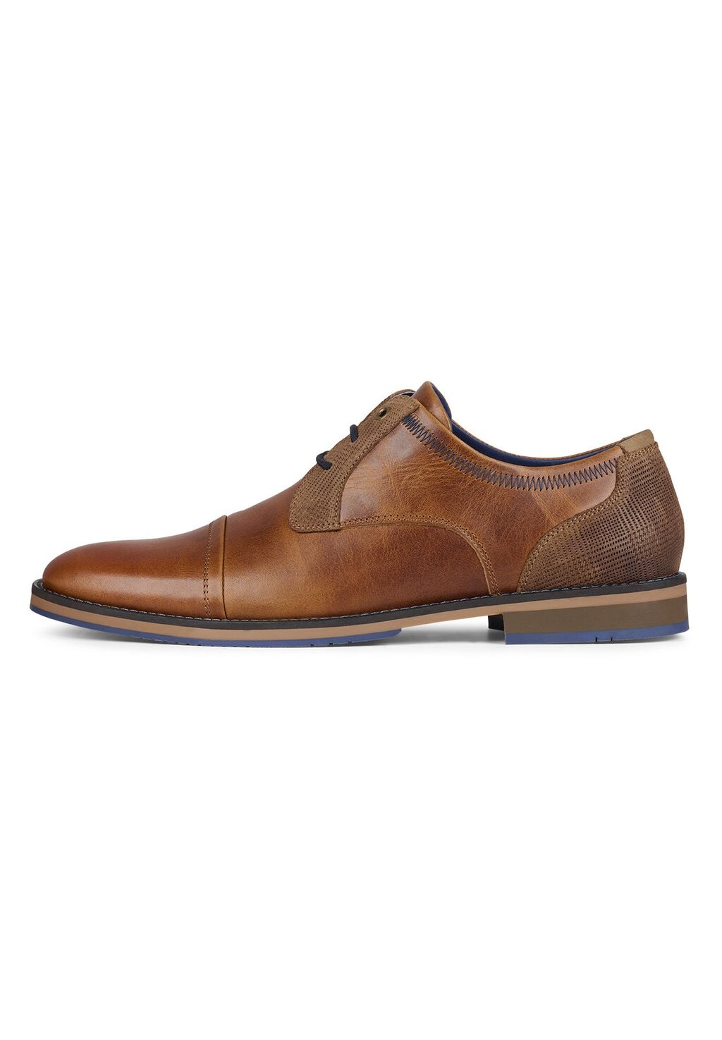 

Деловые туфли на шнуровке Bullboxer, цвет cognac navy