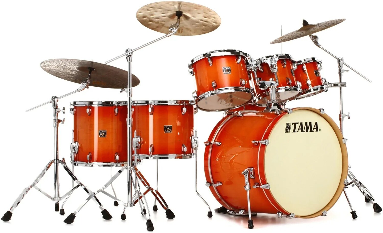 

Набор из семи ракушек Tama Superstar Classic CL72S с малым барабаном — Tangerine Lacquer Burst