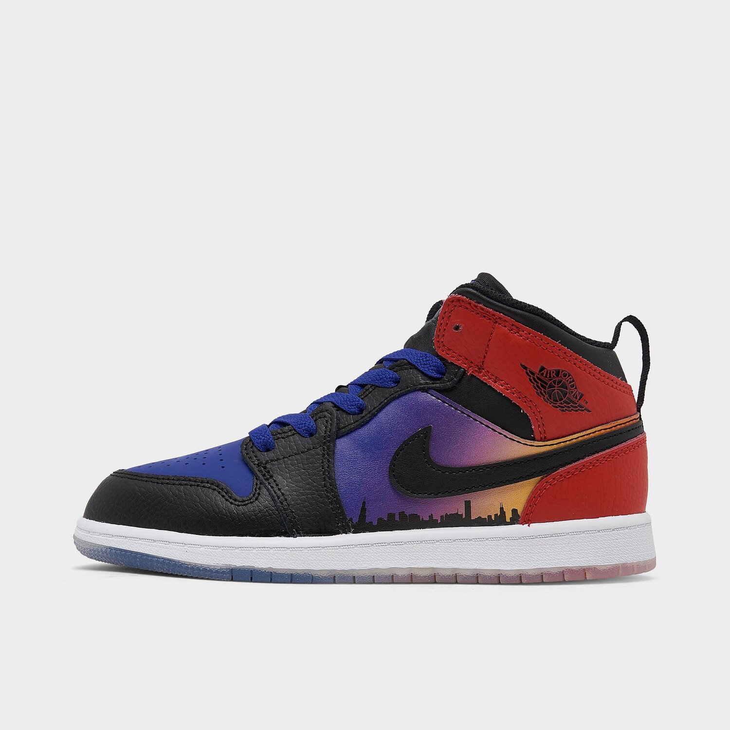 

Повседневная обувь Little Kids Air Jordan Retro 1 Mid SS, синий