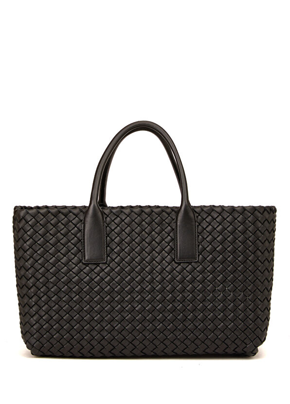 

Маленькая черная женская кожаная сумка cabat Bottega Veneta