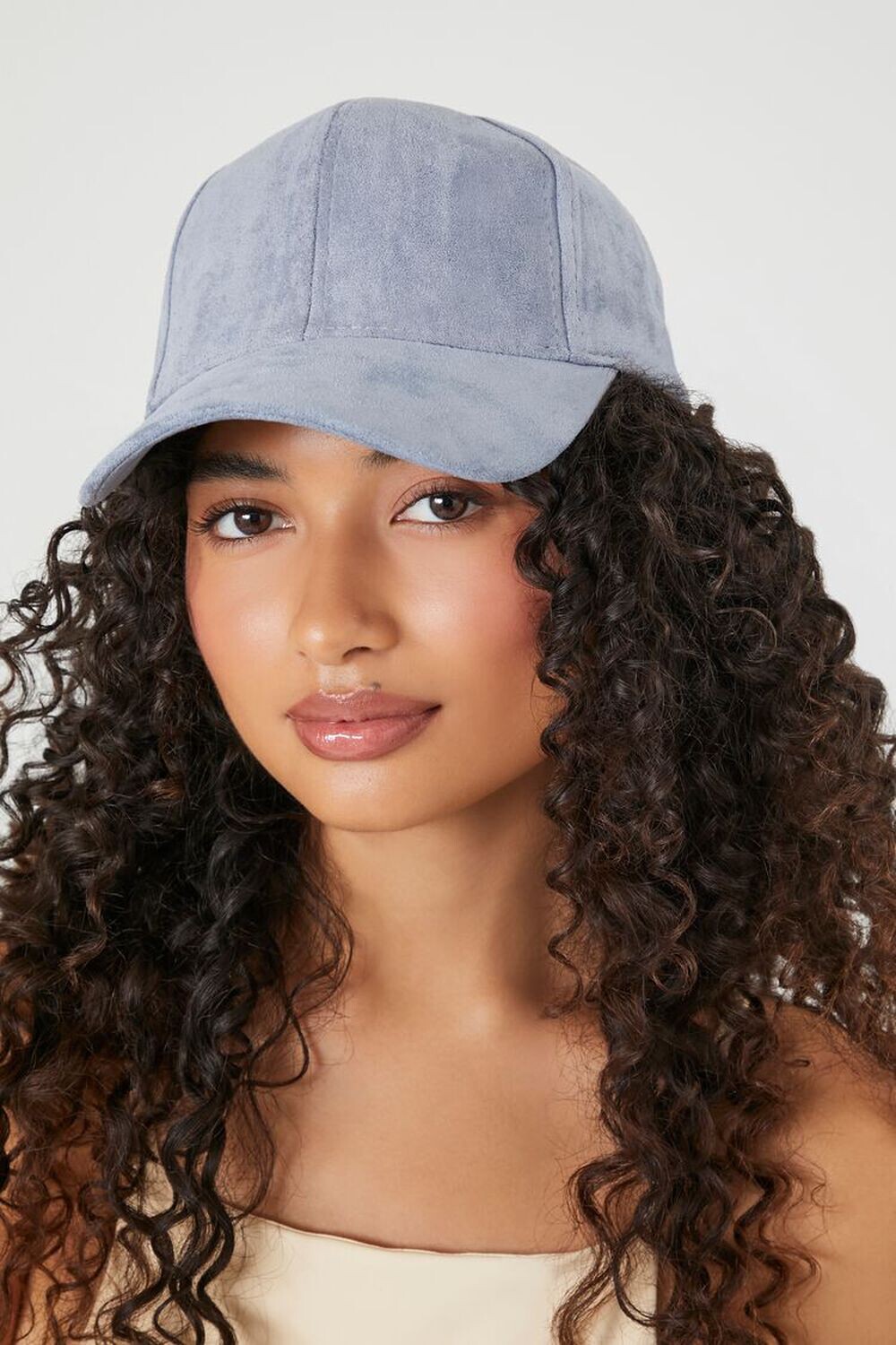 

Бейсболка из искусственной замши Forever 21, синий