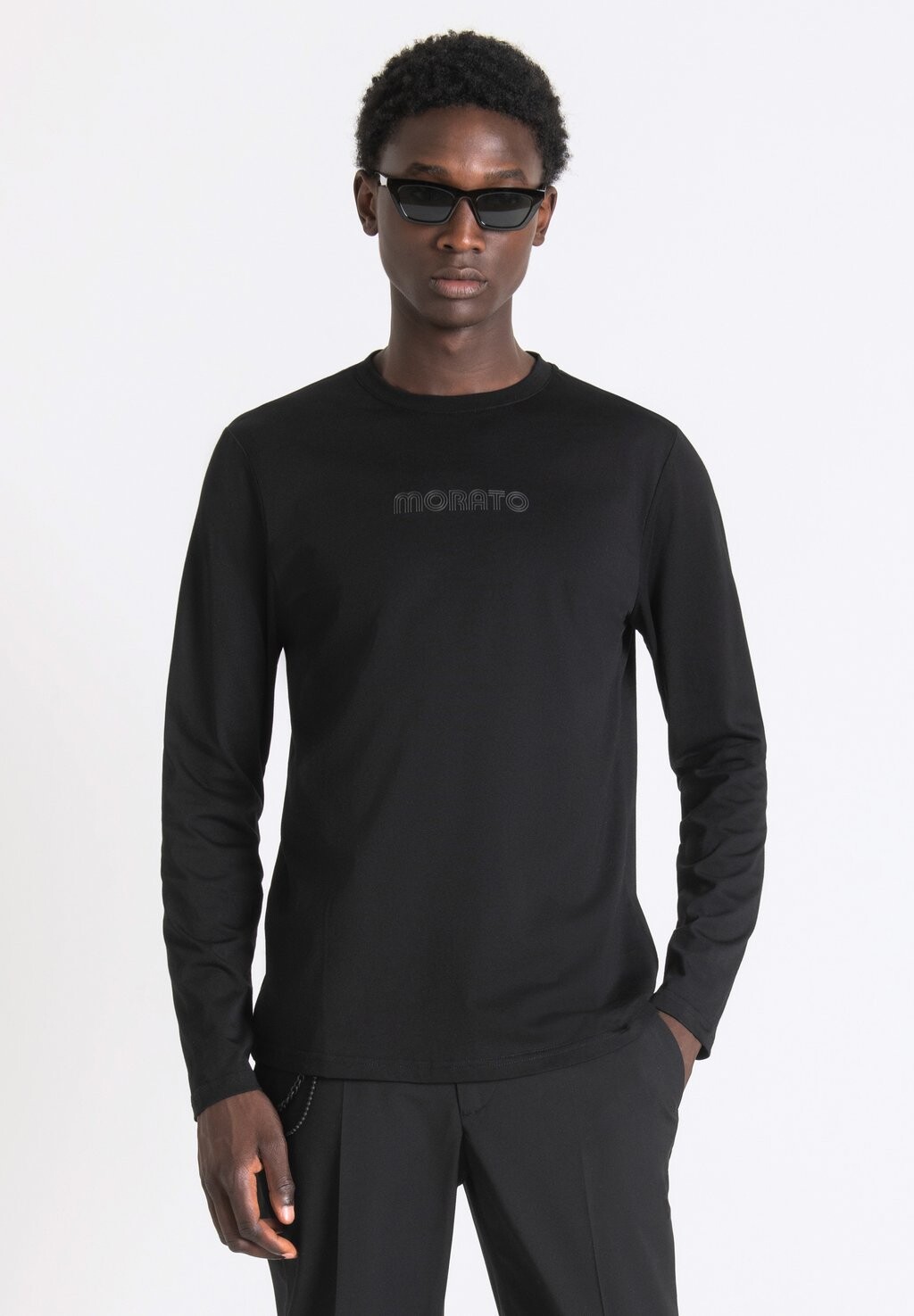 

Футболка с длинным рукавом Regular Fit T-Shirt Antony Morato, черный