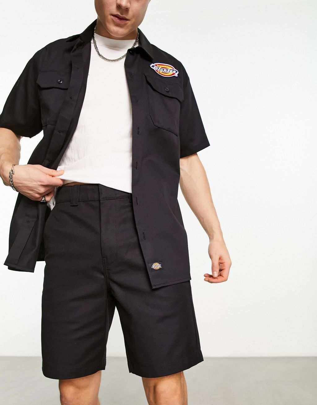 

Черные кобденовые шорты чинос Dickies