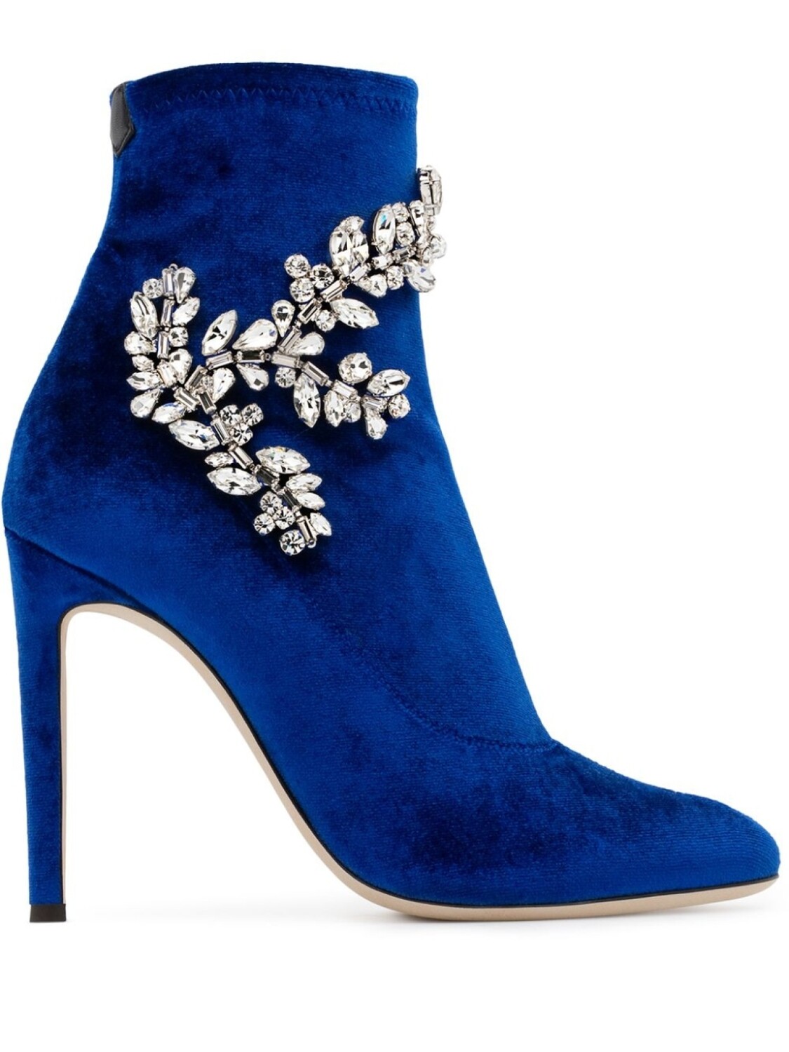 

Giuseppe Zanotti ботильоны Celeste с кристаллами, синий