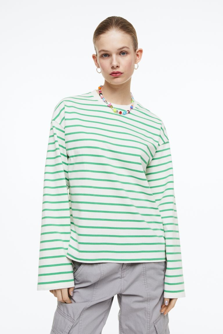 

Топ из джерси с длинными рукавами H&M