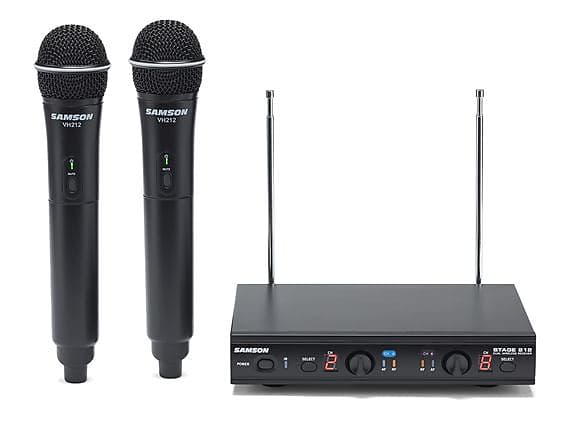 

Беспроводная система Samson SWS212HH-E Stage 212 Dual Frequncy Wireless Handheld Microphone System - E Band (173-198 MHz)