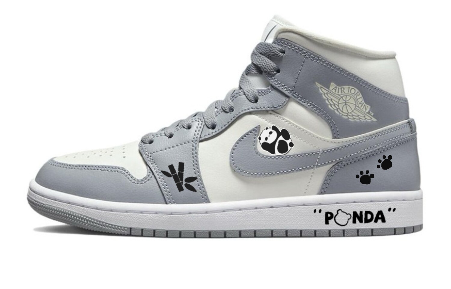 

Баскетбольные кроссовки Air 1 Vintage женские, среднего размера, серый/белый Jordan