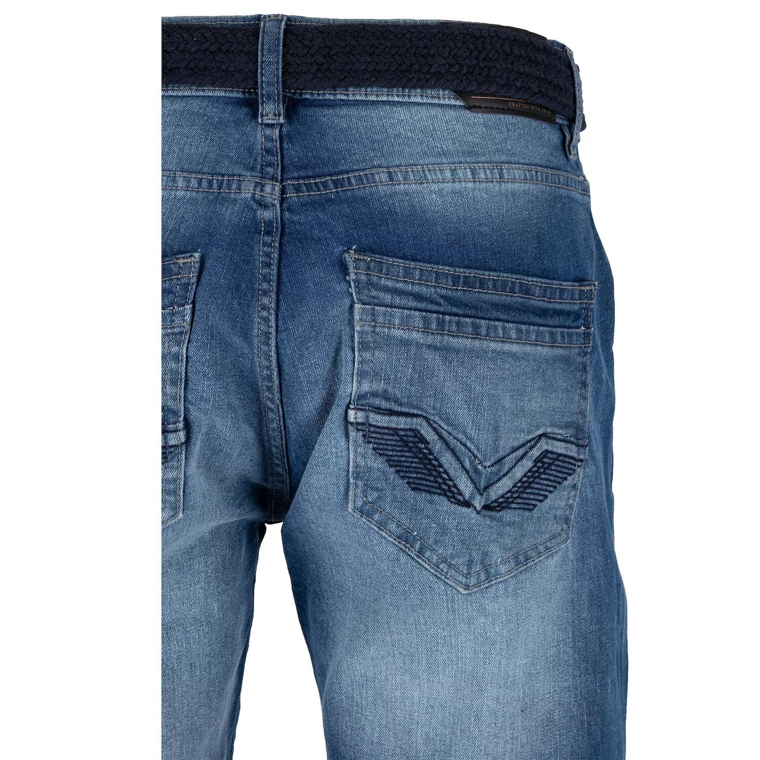 

Мужские шорты Xray Slim Fit из эластичного денима с поясом