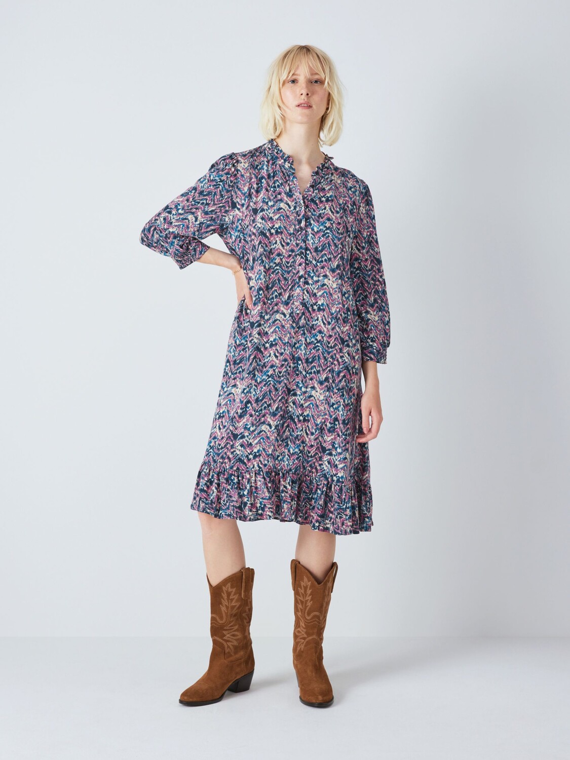 

AND/OR Fifi Ikat Платье, Розовый/Мульти