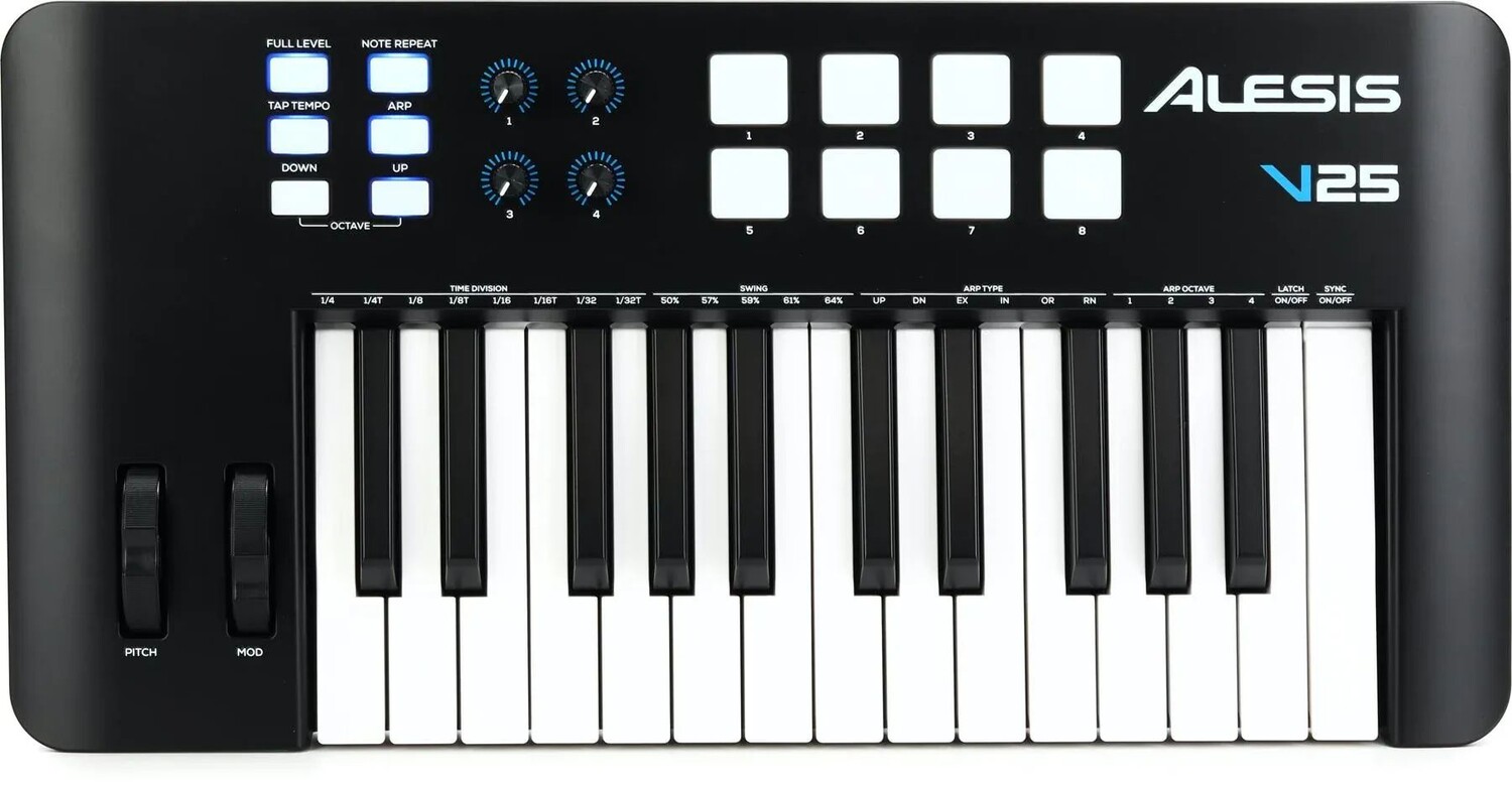 

Alesis V25 MKII 25-клавишная USB-MIDI-клавиатура-контроллер