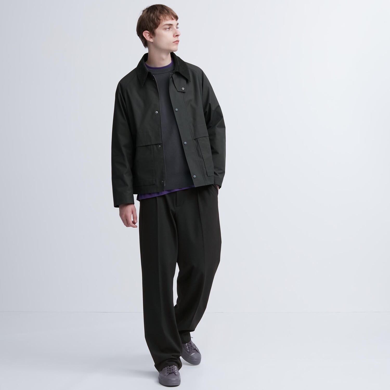 

Широкие брюки Uniqlo, черный