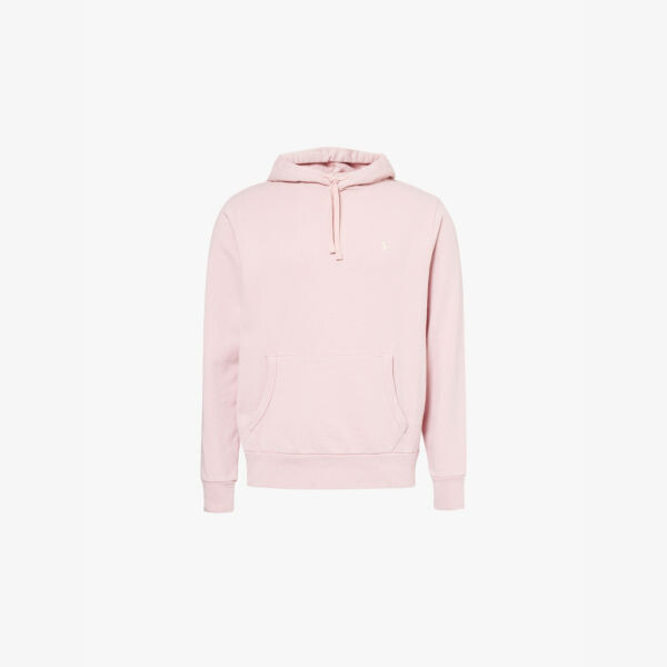 

Свободная толстовка из хлопкового трикотажа с вышитым логотипом Polo Ralph Lauren, розовый