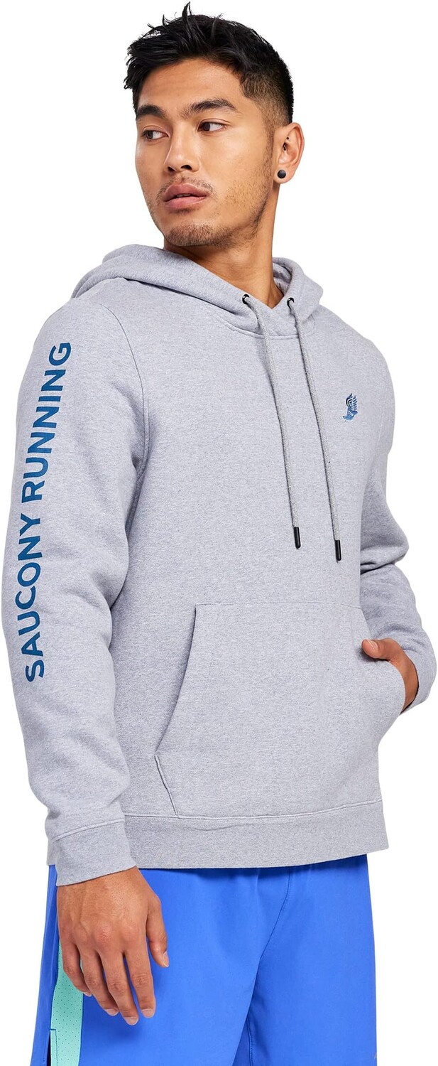 

Отдохнувшая толстовка Saucony, цвет Light Grey Heather