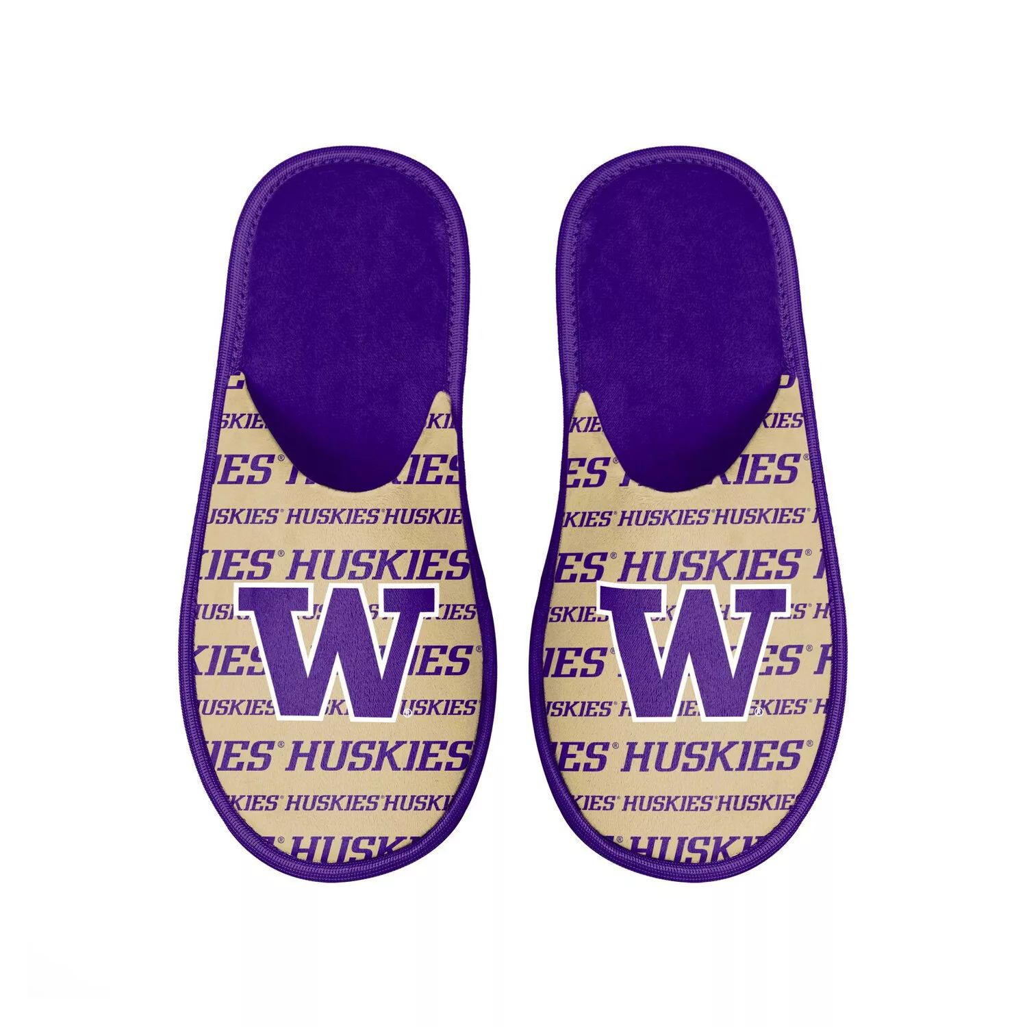 

Мужские шлепанцы с логотипом FOCO Washington Huskies Scuff