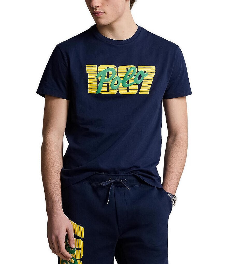 

Футболка из джерси с короткими рукавами и логотипом Polo Ralph Lauren Classic Fit 1967, синий