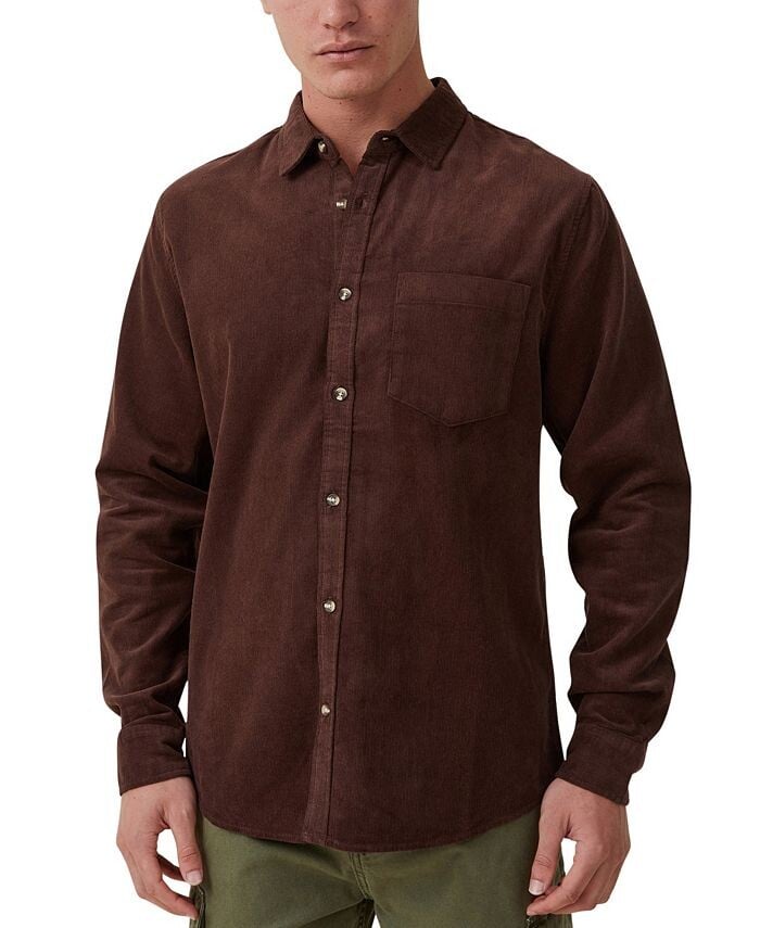 

Мужская рубашка с длинным рукавом Portland COTTON ON, коричневый