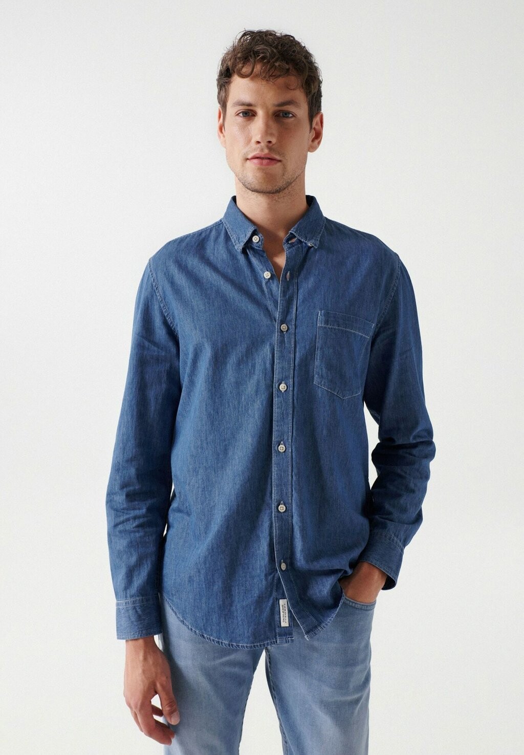 

Рубашка REGULAR Salsa Jeans, синий