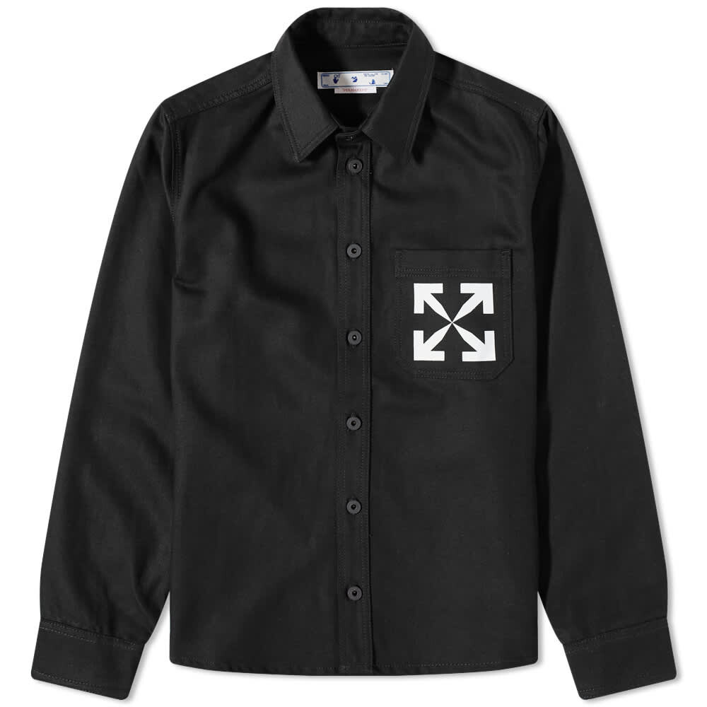 

Off-White Джинсовая рубашка с одинарной стрелкой, черный