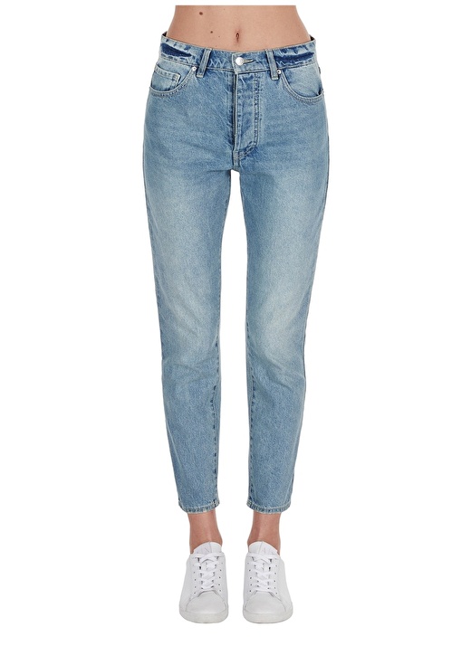 Женские джинсовые брюки стандартного кроя цвета индиго Armani Exchange цена и фото