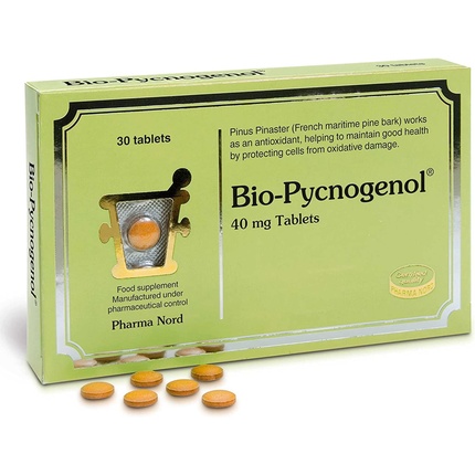 Био-Пикногенол 40 мг 30 таблеток, Pharma Nord пикногенол 50 мг 30 веганских таблеток nature s way