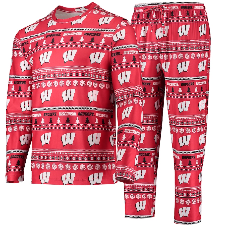 

Пижамный комплект Concepts Sport Wisconsin Badgers, красный